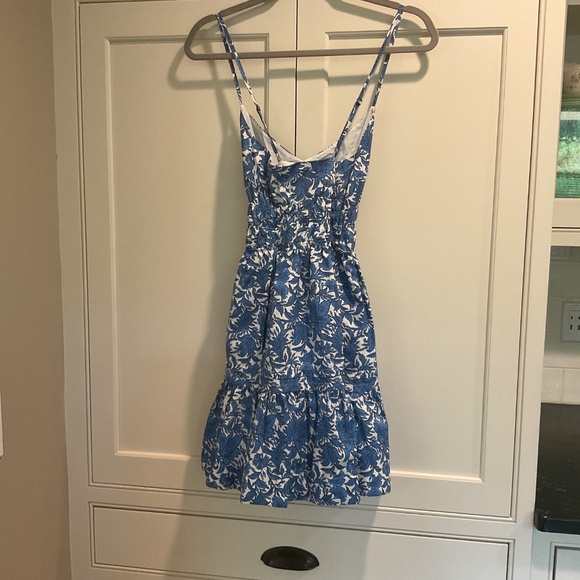 Anthropologie Somerset Mini Blue & White dress XS - Picture 2 of 5